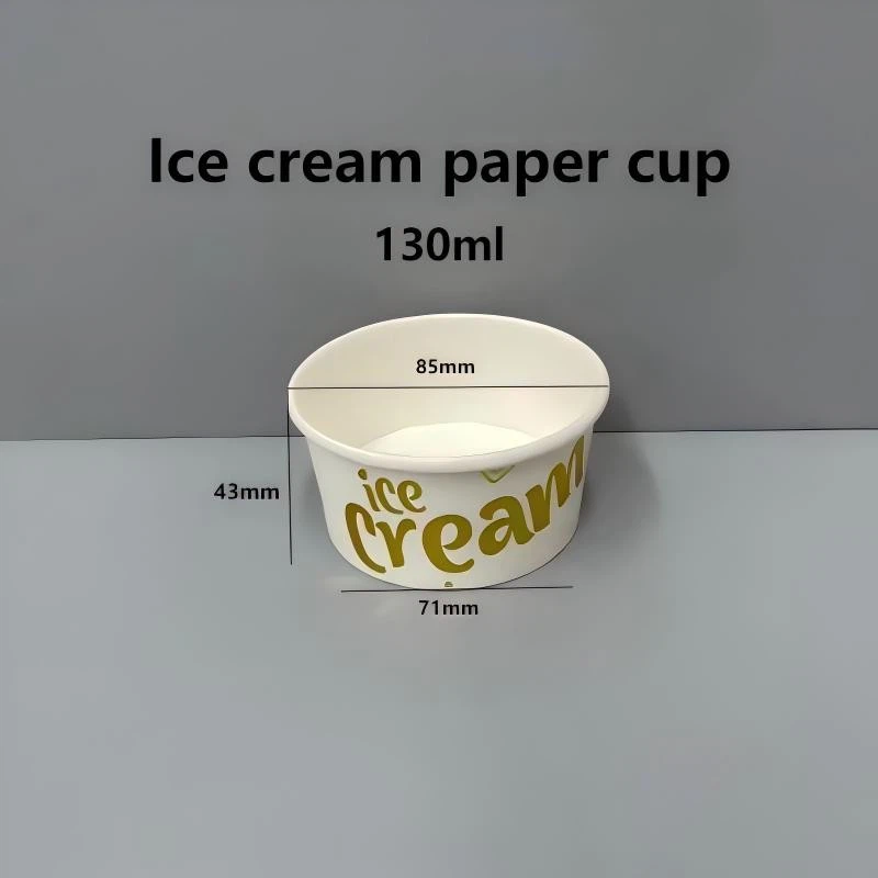 130ml Compostable Ice Cream Paper Cups suppliers